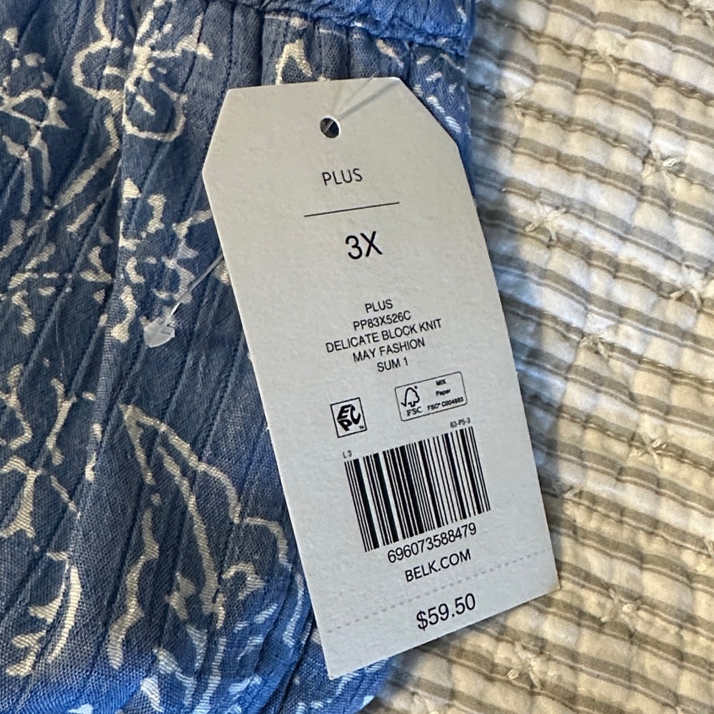 Wonderly Blue Floral Wide Leg Pants - Picture 4 of 4